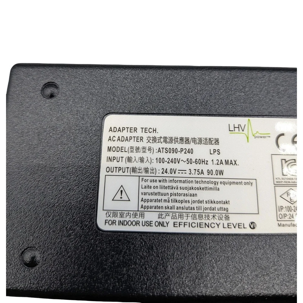 Adapter Tech ATS090-P240 AC Adapter Power Supply 24V 3.75A 90W Printer Charger